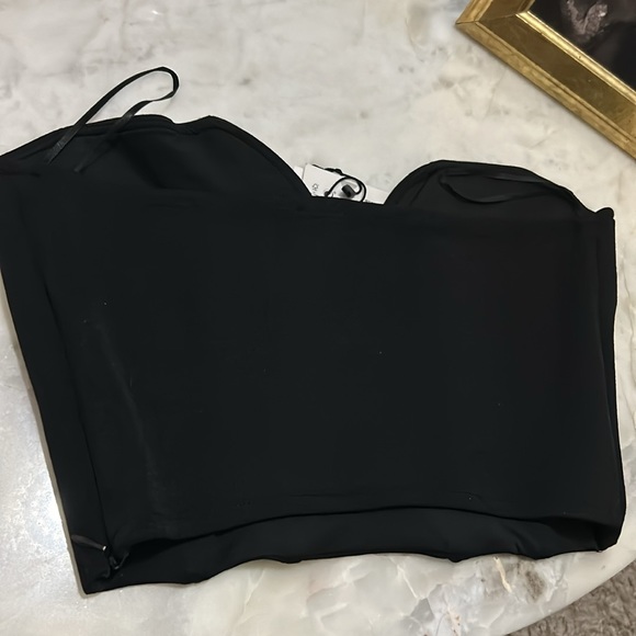 New with tag Zara  Black crop corset - Picture 3 of 4